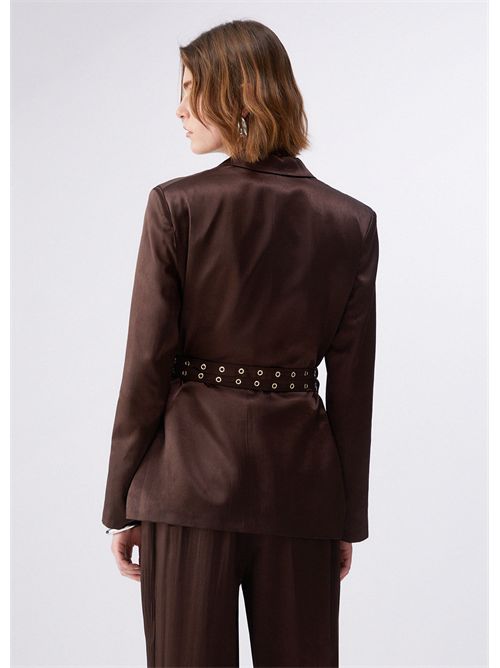 Blazer in raso con cintura LIU JO | CA6146T450A/P9576